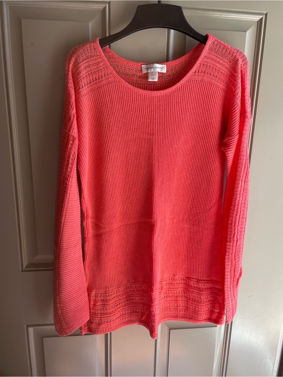 Christopher & Banks Sweaters - Christopher & Banks Coral Scoop-Neck Knit Sweater